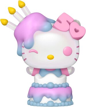 Hello Kitty 50th Anniversary Sanrio Pop Vinyl Figure - Hello Kitty with Cake