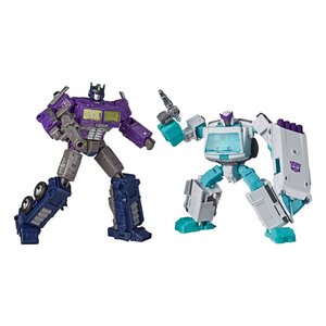 Transformers Generations Selects Action Figures - 2-Pack Shattered Glass Optimus Prime (Leader Class) & Ratchet (Deluxe Class)