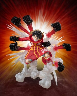 One Piece Extra Battle PVC Figure - Figuarts ZERO Monkey D. Luffy -Gum Gum Hawk Gatling-