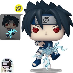 Naruto Pop Vinyl Figure - Sasuke Uchiha (Chidori) Glow-in-the-Dark (EE Exclusive)