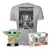 Star Wars The Mandalorian POP! & Tee Box Grogu w/cookie Size M