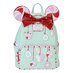 Preorder: Disney by Loungefly Backpack Mini Minnie Holiday Peppermint Ornaments