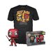 Deadpool POP! & Tee Box Heavy Metal Size L