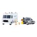 Preorder: Back to the Future Q-Village Vehicles with mini-figures Time Machine Deluxe Set 9 cm