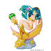 Urusei Yatsura PVC Figure - Lum & Ten Box Cafe & Space Collaboration 1/7