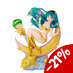 Urusei Yatsura PVC Statue 1/7 Lum & Ten Box Cafe & Space Collaboration20 cm