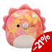 Preorder: Squishmallows Plush Figure Pink Tie-Dye Triceratops with Fuzzy Belly and Winking Trinity 40 cm
