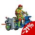 Preorder: Teenage Mutant Ninja Turtles: Mutant Mayhem Action Figure Raphael & Scooter with Sidecar 11 cm