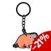 Preorder: Chainsaw Man Rubber Keychain Pochita Sitting