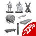 WizKids Deep Cuts Unpainted Miniatures Vikings