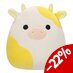 Preorder: Squishmallows Plush Figure Yellow and White Cow Bodie 18 cm