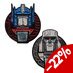 Preorder: Transformers Pin Badge 2-Pack 40th Anniversary