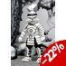 Preorder: Usagi Yojimbo Action Figure Samurai Usagi Yojimbo Black & White Figure 18 cm