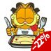 Preorder: Garfield Pin Badge Disco Garfield Lasagna Dinner 5 cm