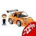 Preorder: Fast & Furious Q-Village Vehicle with mini-figure Toyota Supra JZA80 9 cm