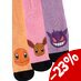 Preorder: Pokemon Socks 3-Pack Heads Colormix 35-38