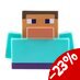 Minecraft Bath Duck Steve 6 cm