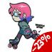 Preorder: Scott Pilgrim Pin Badge Ramona Skating 5 cm