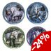 Anne Stokes Plates 4-Pack Unicorn and Maiden
