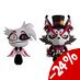 Preorder: Hazbin Hotel Vinyl Figures Angel Dust & Husk Monitor Buddiez