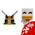 Preorder: Minecraft Vinyl Figures Bee and Chicken Monitor Buddiez