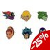 Masters of the Universe Pin Badges 6-Pack Characters