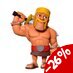 The World of Clash Minix Figure Clash of Clans Barbarian 12 cm
