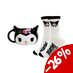 Preorder: Sanrio 3D Mug & Socks Set Kuromi