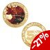 Preorder: Dungeons & Dragons Collectable Coin 50th Anniversary with Colour Print 24k Gold Plated Edition 4 cm