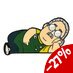 Preorder: Sakamoto Days Pin Badge Laying Down Sakamoto 5 cm