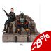 Star Wars The Mandalorian Deluxe Art Scale Statue 1/10 Boba Fett & Fennec on Throne 23 cm