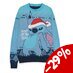 Lilo & Stitch Sweatshirt Christmas Jumper Stitch Blue Size M