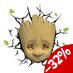 Marvel 3D LED Light Baby Groot Face 3D