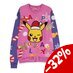 Pokemon Sweatshirt Christmas Jumper Pikachu Patched Size L