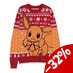 Pokemon Sweatshirt Christmas Jumper Eevee Size XL