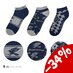 Harry Potter Ankle Socks 3-Pack Ravenclaw