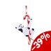 Original Stormtrooper Hanging Tree Ornament Candy Cane 12 cm