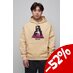 Naruto Shippuden Hooded Sweater Graphic Beige Size S